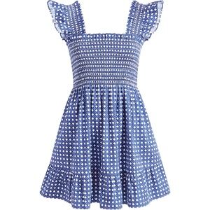 Hill House Elizabeth Dress in Blue Basketweave (EUC, XXS) 💙🤍